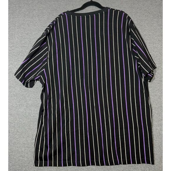 Denim & Flower Ricky Singh | Women's Striped Short Sleeve Shirt | XL - Picture 2 of 3